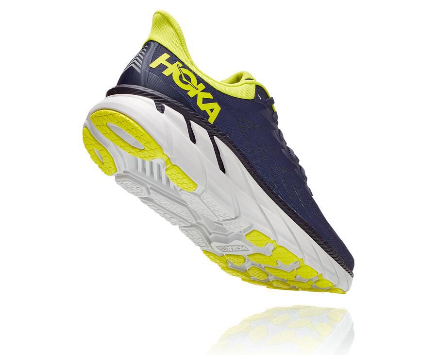 Hoka One One Mens Running Shoes - Clifton 7 - Navy - KCTV43817